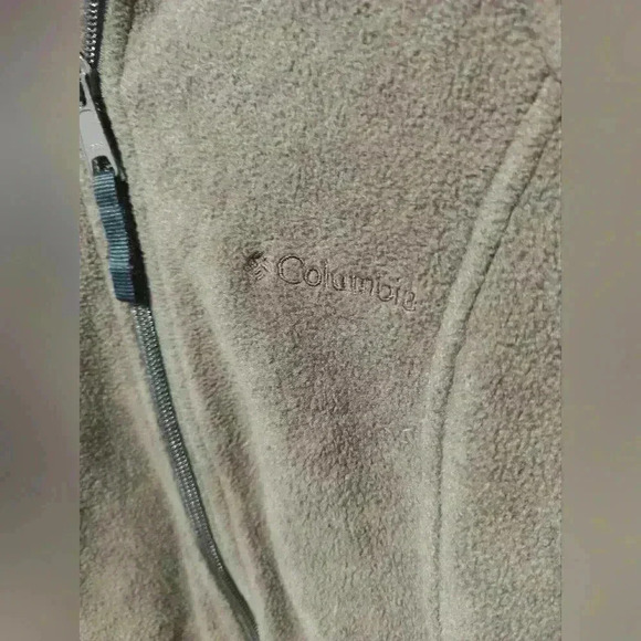 Columbia Women's Fleece Jacket Medium Brown Coffee Warm Great Condition Hiking - Picture 5 of 8